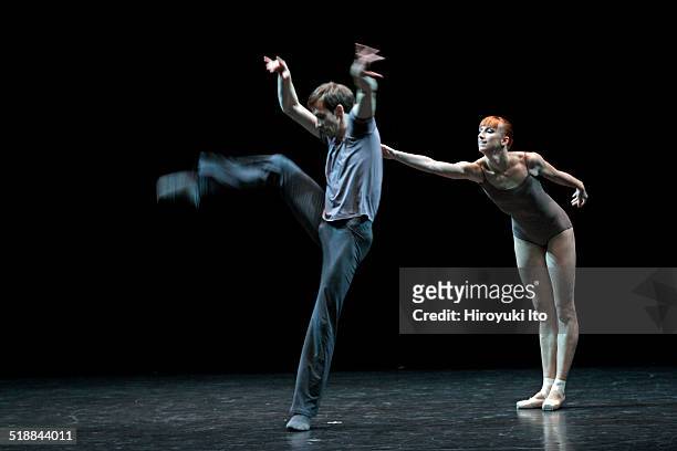 Semperoper Ballett Dresden performing William Forsythe's "Neue Suite" as part of Fall For Dance Festival 2014 at City Center on Friday night, October...