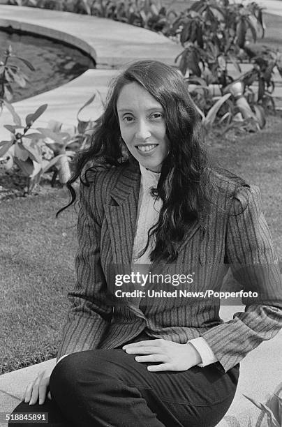 American actress Shelley Duvall, who plays Olive Oyl in the film Popeye, in London on 8th April 1981.