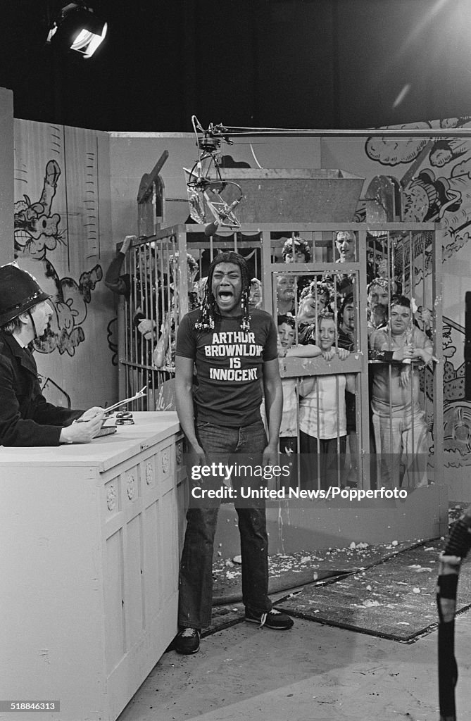 Tiswas Rabbit English comedians Lenny Henry and John Gorman take part in a sketch ...