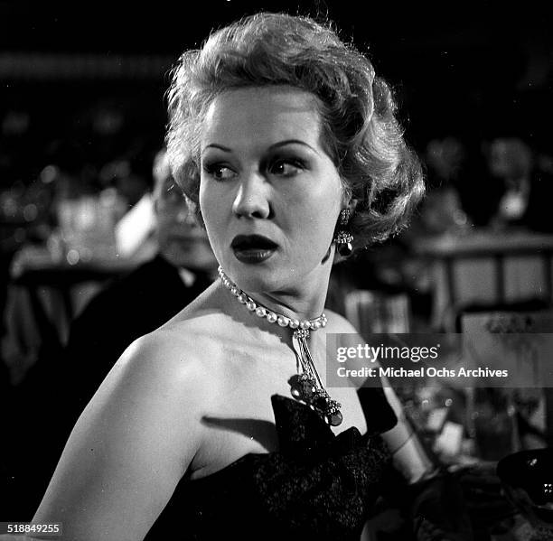 Virginia Mayo attends the Emmy Awards in Los Angeles,CA.