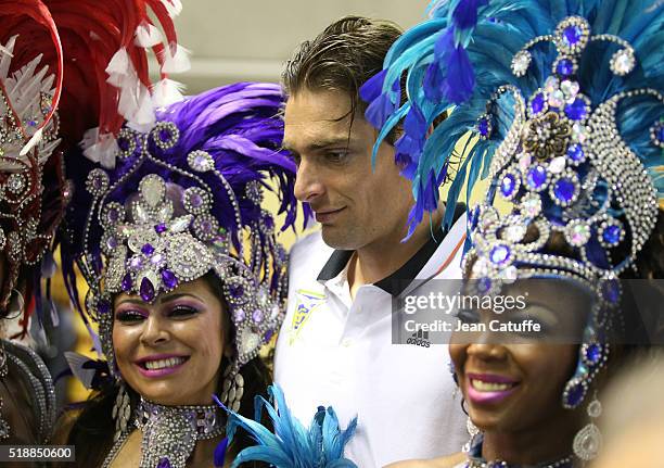 Camille Lacourt of France wins the men's 100m backstroke final and qualifies for the Olympic Games in Rio during day 5 of the French National...