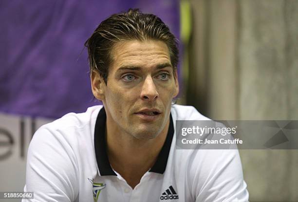 Camille Lacourt of France wins the men's 100m backstroke final and qualifies for the Olympic Games in Rio during day 5 of the French National...