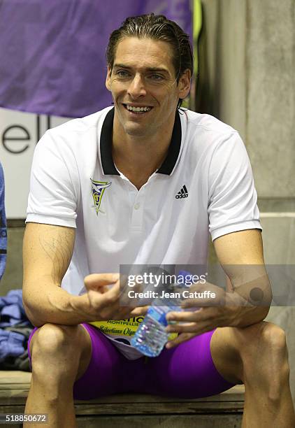 Camille Lacourt of France wins the men's 100m backstroke final and qualifies for the Olympic Games in Rio during day 5 of the French National...