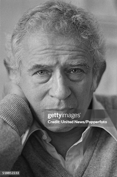 American novelist and playwright Norman Mailer pictured in London on 13th November 1979.