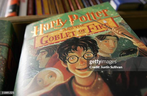 Copies of Harry Potter books stand on display at the Clean Well-Lighted Place For Books December 21, 2004 in San Francisco, California. Harry Potter...