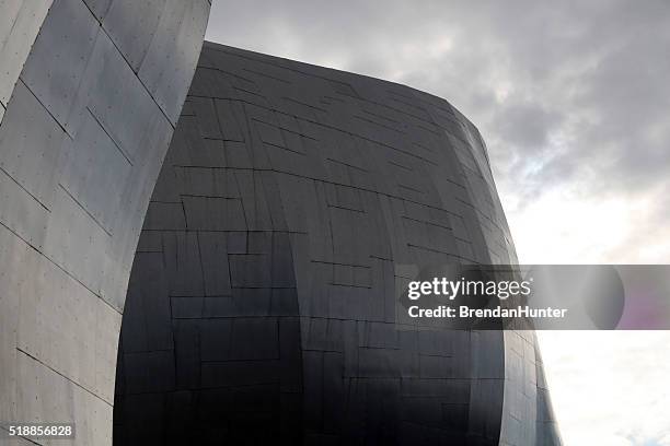 gray skies - pacific science center seattle stock pictures, royalty-free photos & images