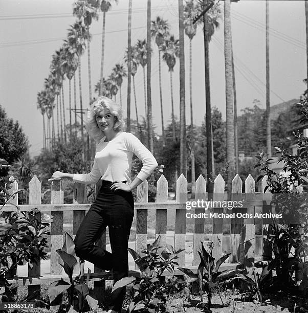 Yvette Mimieux poses for a portrait at home in Los Angeles,CA.