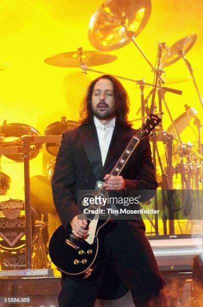 Al Pitrelli performs as part of the west coast touring production of the Trans Siberian Orchestra perform at the H.P. Pavilion on December 21, 2004...