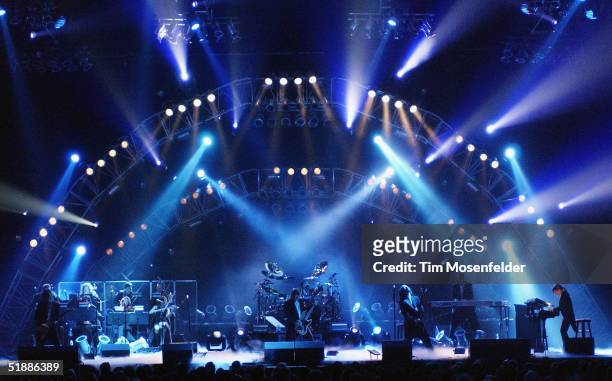 The west coast touring production of the Trans Siberian Orchestra perform at the H.P. Pavilion on December 21, 2004 in San Jose California.