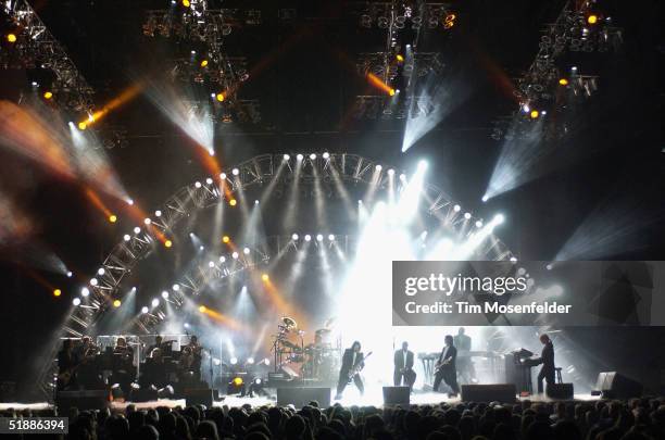 The west coast touring production of the Trans Siberian Orchestra perform at the H.P. Pavilion on December 21, 2004 in San Jose California.