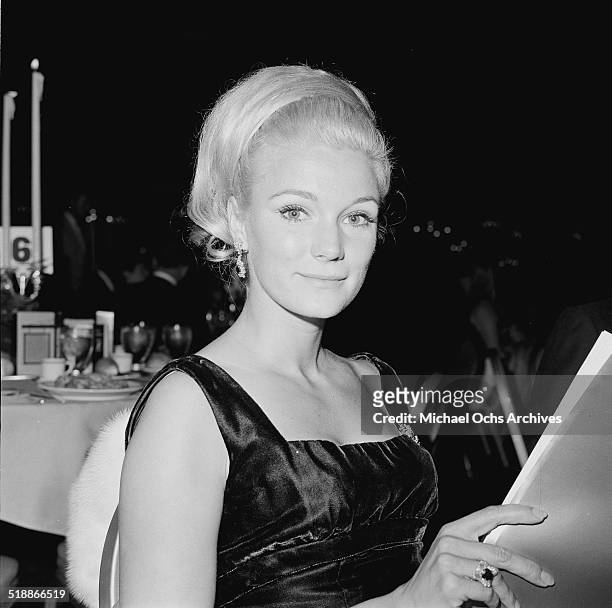 Yvette Mimieux attends an event in Los Angeles,CA.