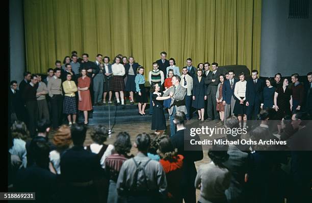 Students learn to dance at the University of Minnesota, Twin Cities, MN.