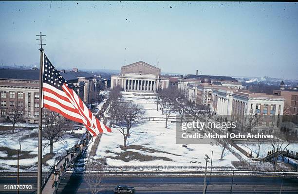 View of the University of Minnesota campus in Twin Cities, MN.