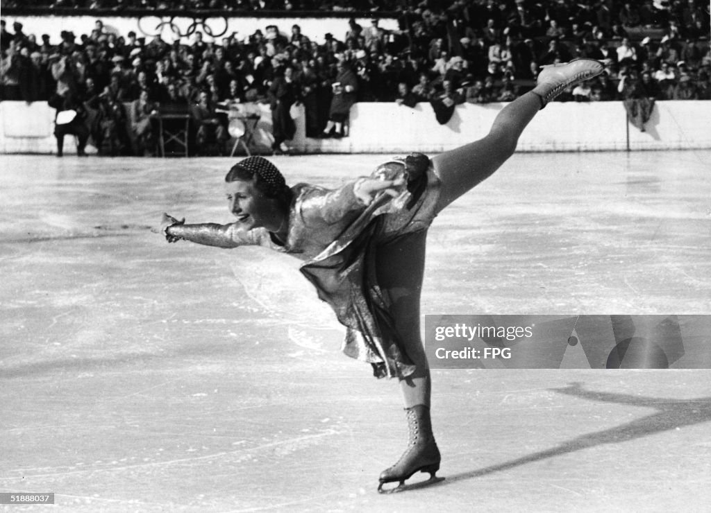 Figure Skater Colledge At 1936 Winter Olympics