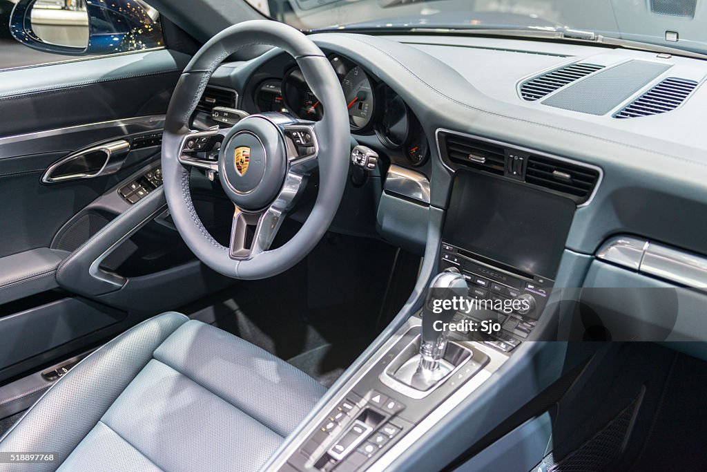 Porsche 911 Targa 4S sports car interior