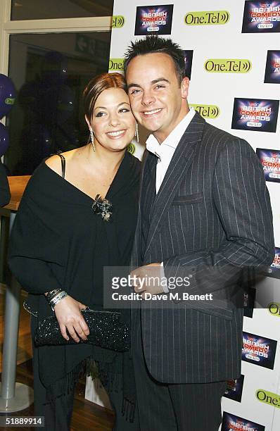 Presenter Ant McPartlin and girlfriend Lisa Armstrong arrive at the "British Comedy Awards 2004" at London Television Studios on December 22, 2004 in...