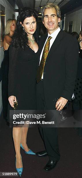 Actress Ronni Ancona and her husband arrive at the "British Comedy Awards 2004" at London Television Studios on December 22, 2004 in London. Jonathan...