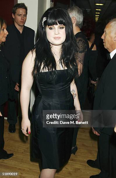 Presenter Kelly Osbourne arrives at the "British Comedy Awards 2004" at London Television Studios on December 22, 2004 in London. Jonathan Ross...