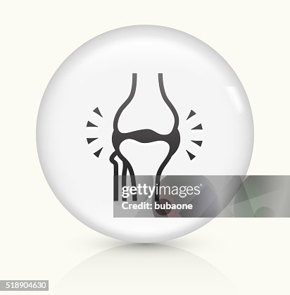 Joint icon on white round vector button Joint icon on white round vector button