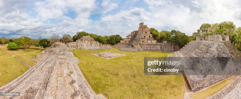 Archaeological site of Edzna , Yucatan Peninsula , Campeche , Mexico , Maya Civilization