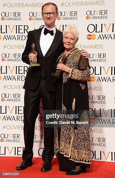 Mark Gatiss , winner of the Best Actor In A Supporting Role award for "Three Days In The Country", and Dame Judi Dench, winner of the Best Actress In...