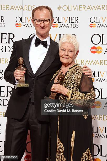 Mark Gatiss , winner of the Best Actor In A Supporting Role award for "Three Days In The Country", and Dame Judi Dench, winner of the Best Actress In...