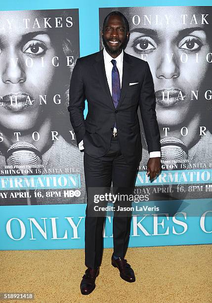 Director Rick Famuyiwa attends the premiere of "Confirmation" at Paramount Theater on the Paramount Studios lot on March 31, 2016 in Hollywood,...