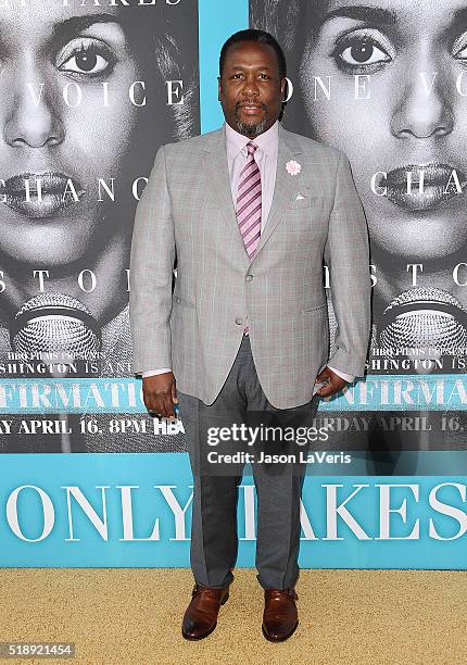 Actor Wendell Pierce attends the premiere of "Confirmation" at Paramount Theater on the Paramount Studios lot on March 31, 2016 in Hollywood,...