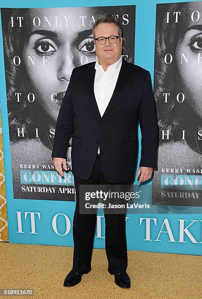 Actor Eric Stonestreet attends the premiere of "Confirmation" at Paramount Theater on the Paramount Studios lot on March 31, 2016 in Hollywood,...