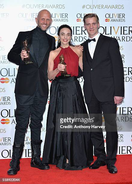Wayne McGregor winner of the Best New Dance Award for 'Woolf Works', Alessandra Ferri winner of the award for Oustanding Achievement in Dance for...