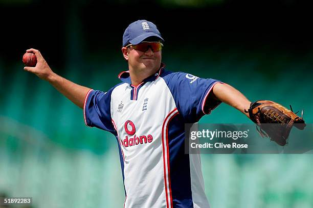 Robert Key of England during a training session ahead of the second Test Match between South Africa and England in at Kings Mead cricket ground on...