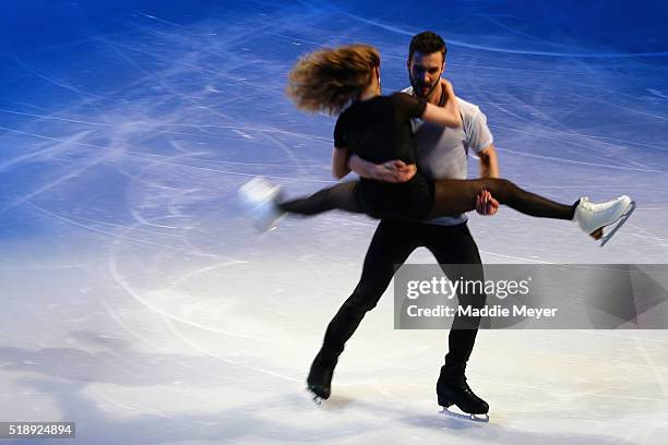 Gabriella Papadakis and Guillaume Cizeron of France perform during the Exhibition of Champions on Day 7 of the ISU World Figure Skating Championships...