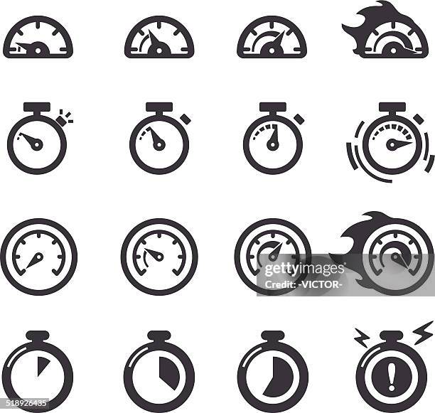 zeit symbole-acme series - druckmesser stock-grafiken, -clipart, -cartoons und -symbole
