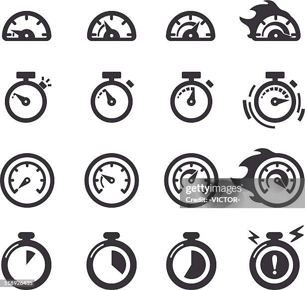 ilustraciones, imágenes clip art, dibujos animados e iconos de stock de acme serie iconos-tiempo - pressure gauge