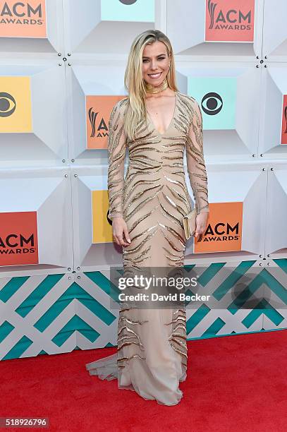 Singer Kimberly Perry of The Band Perry attends the 51st Academy of Country Music Awards at MGM Grand Garden Arena on April 3, 2016 in Las Vegas,...
