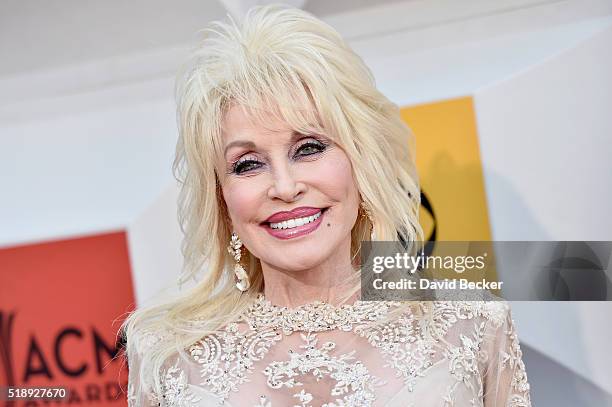 Singer-songwriter Dolly Parton attends the 51st Academy of Country Music Awards at MGM Grand Garden Arena on April 3, 2016 in Las Vegas, Nevada.