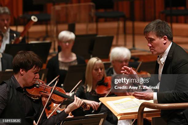 American violinist Joshua Bell plays the Tchaikovsky Violin Concerto as American conductor Alan Gilbert leads the London Symphony Orchestra at...