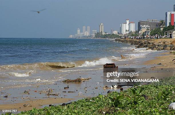 The sea front of Colombo is seen in this picture taken 26 December 2004 as tidal waves, caused by an earthquake off Indonesia, smashed into more than...