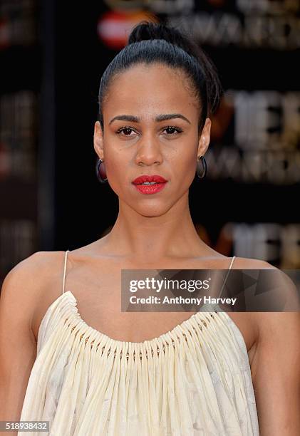 Zawe Ashton attends The Olivier Awards with Mastercard at The Royal Opera House on April 3, 2016 in London, England.