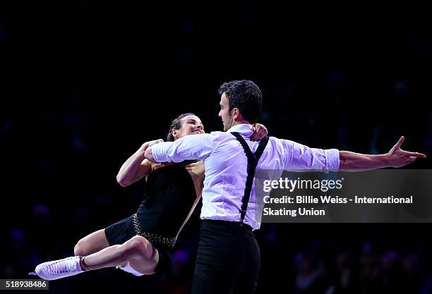 Meagan Duhamel and Eric Radford of Canada perform during the exhibition of champions during Day 7 of the ISU World Figure Skating Championships 2016...