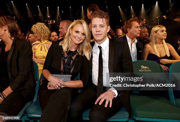 Recording artists Miranda Lambert and Anderson East attend the 51st Academy of Country Music Awards at MGM Grand Garden Arena on April 3, 2016 in Las...