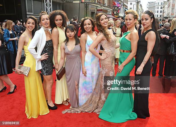 Gabriela Garcia, Sarah Naudi, Jocasta Almgill, Alexzandra Sarmiento, Courtney-Mae Briggs, Christine Allado, Josie Benson and Philippa Stefani of "In...