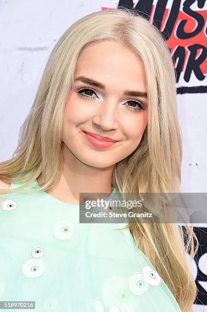 Recording artist That Poppy attends the iHeartRadio Music Awards at The Forum on April 3, 2016 in Inglewood, California.