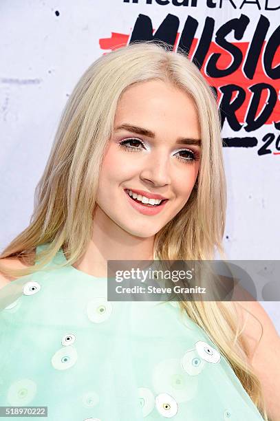 Recording artist That Poppy attends the iHeartRadio Music Awards at The Forum on April 3, 2016 in Inglewood, California.