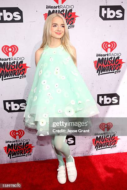 Recording artist That Poppy attends the iHeartRadio Music Awards at The Forum on April 3, 2016 in Inglewood, California.