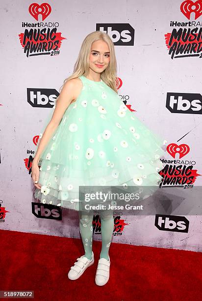Recording artist That Poppy attends the iHeartRadio Music Awards at The Forum on April 3, 2016 in Inglewood, California.