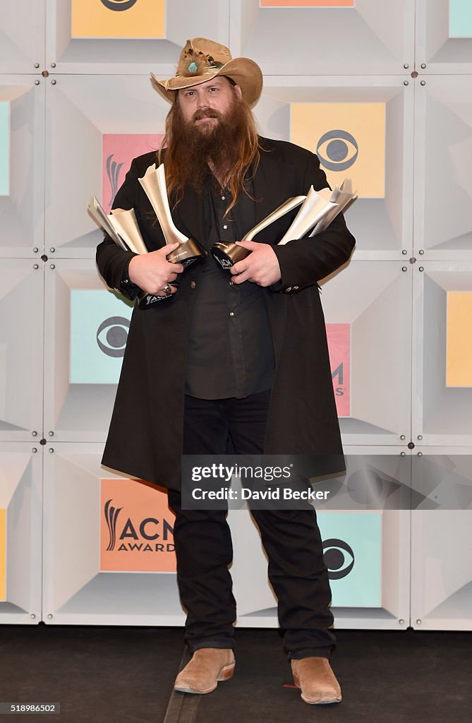 51st Academy Of Country Music Awards - Press Room