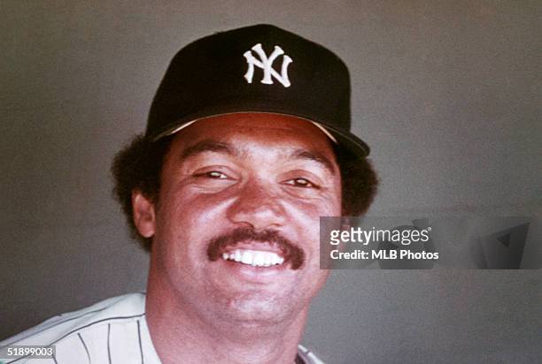 Reggie Jackson of the New York Yankees poses for a portrait circa 1977-1981.