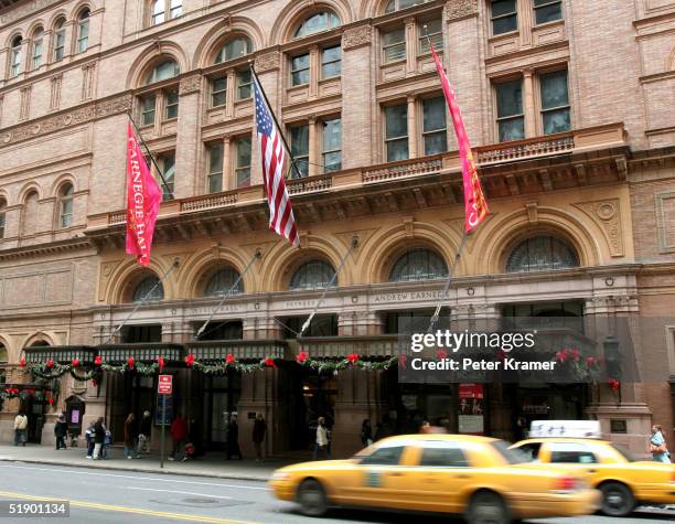 Carnegie Hall at 57th Street and 7th Avenue December 29, 2004 in New York City.