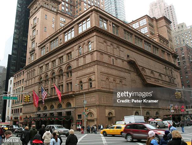 Carnegie Hall at 57th Street and 7th Avenue December 29, 2004 in New York City.